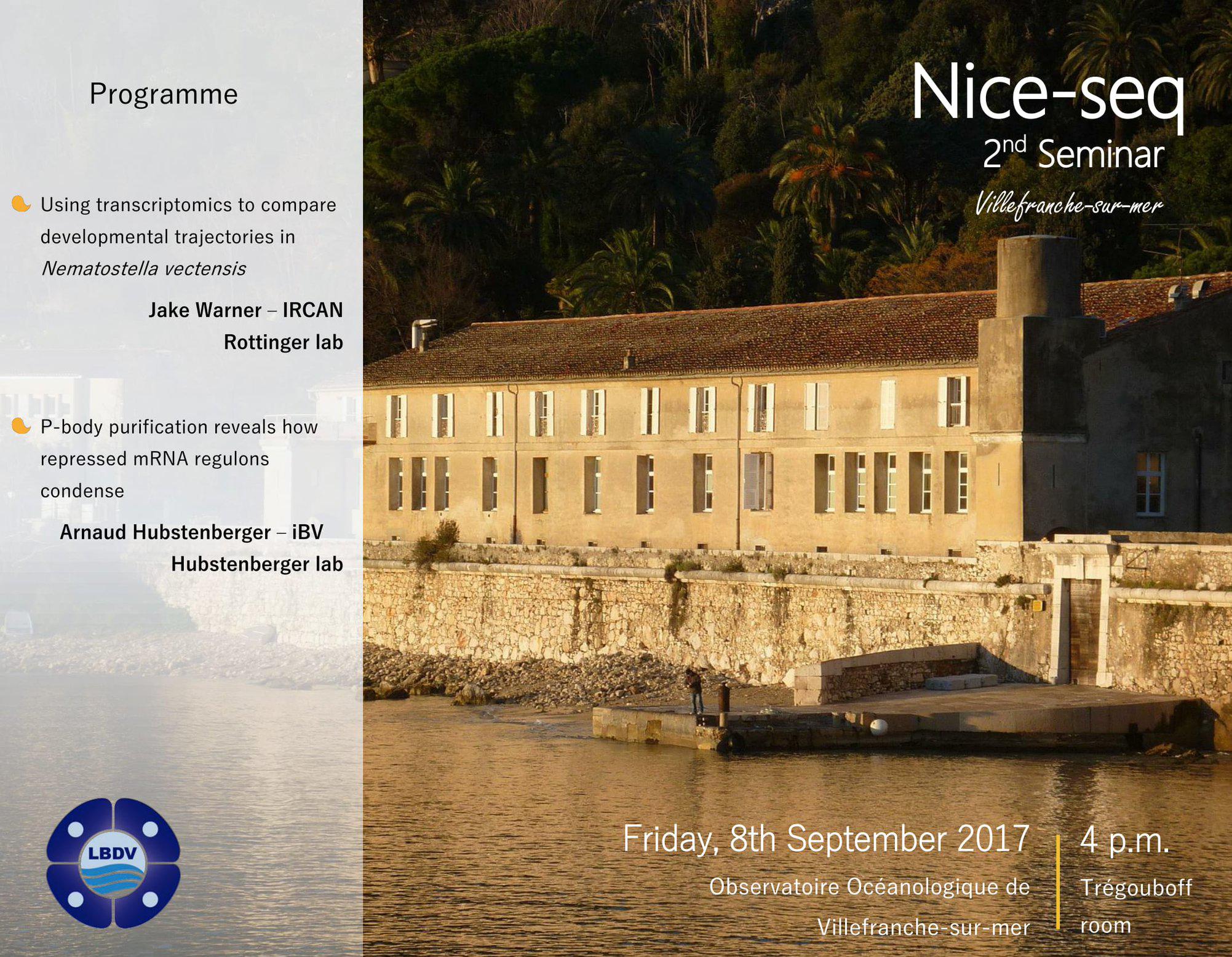 2nd Nice seq seminar series