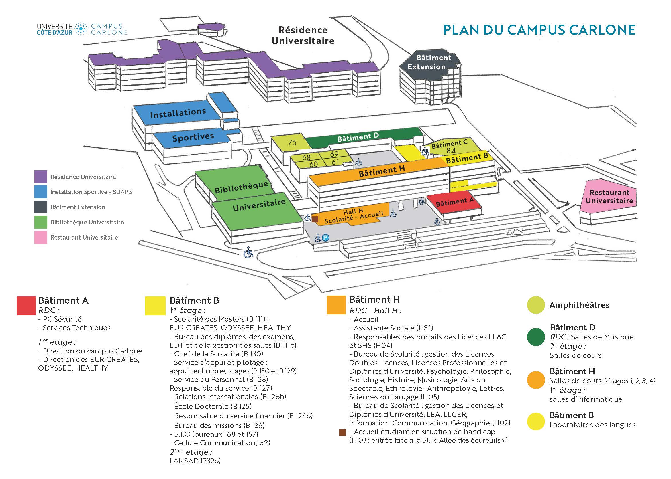 Plan du campus