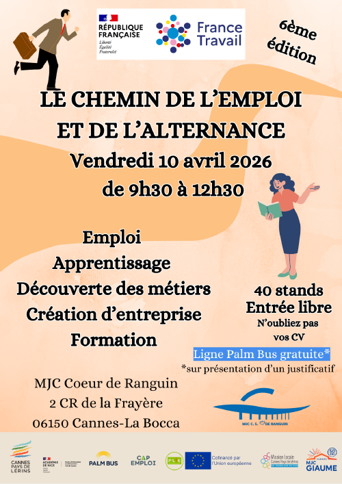 Affiche Chemin de l'emploi et de l'alternance 2026
