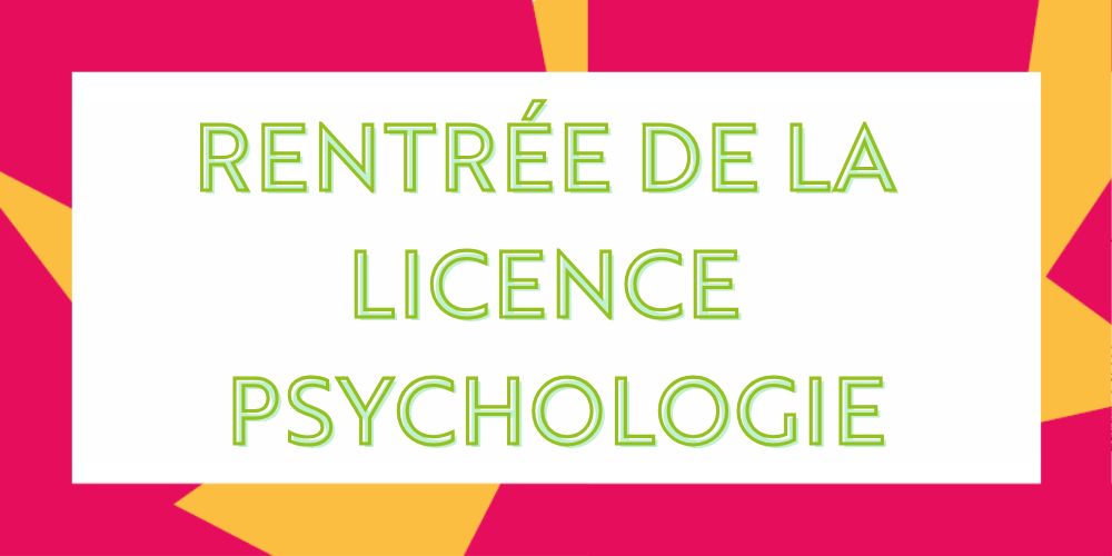 rentrée 2026 licence psychologie
