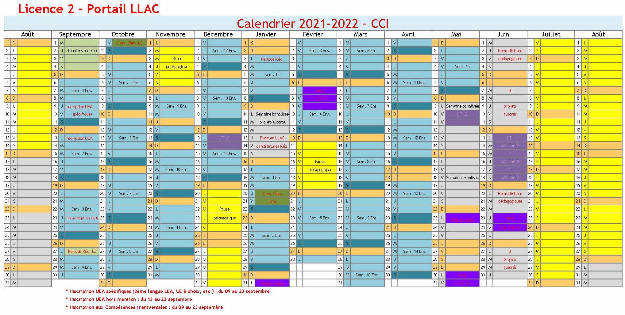 Calendrier Universitaire Brest 2023 2024 Calendrier Universitaire - Université Côte D'azur