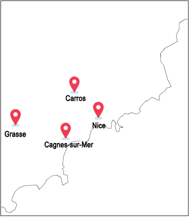 carte alpes-maritimes