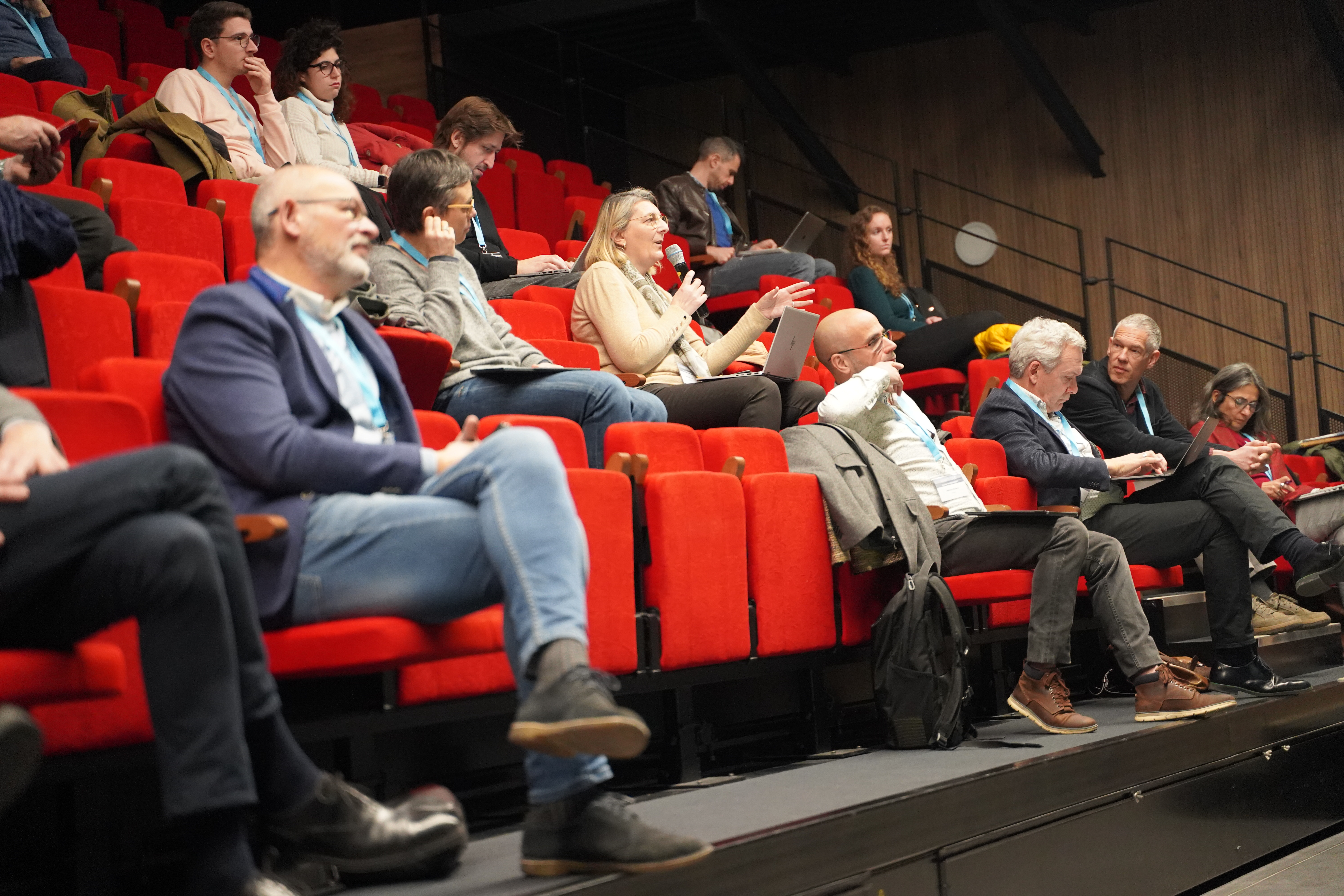 Echange avec Cécile Sabourault dans la salle