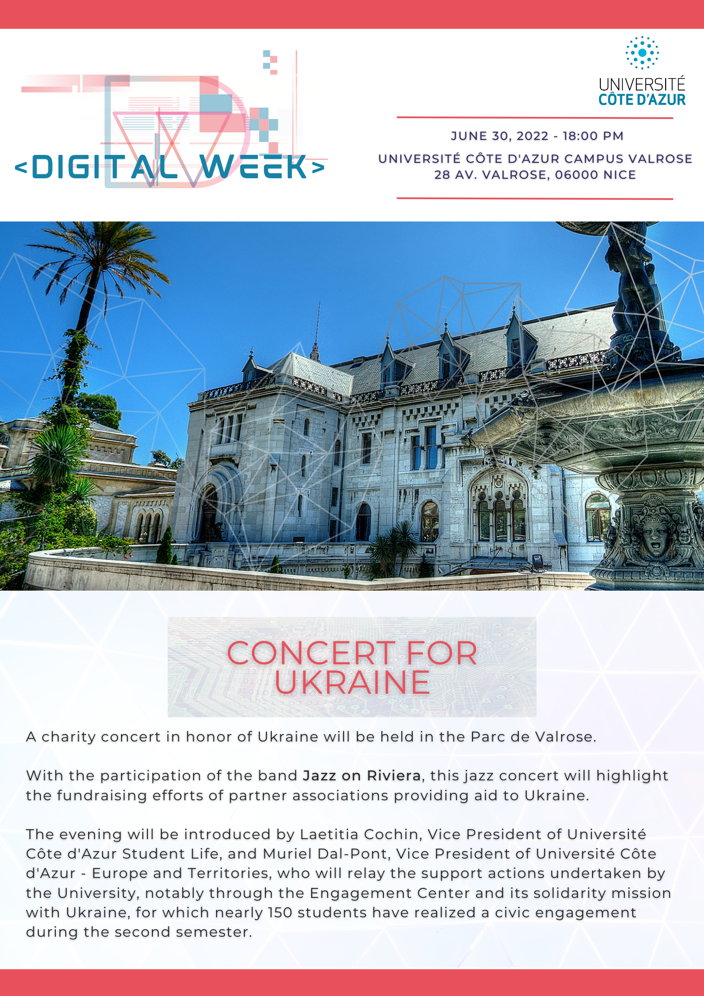 Digital week univ cote d'azur concert ukraine
