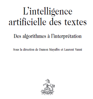 Couverture de la publication L intelligence artificielle des textes