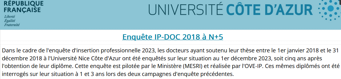 Capture d'écran de l'étude