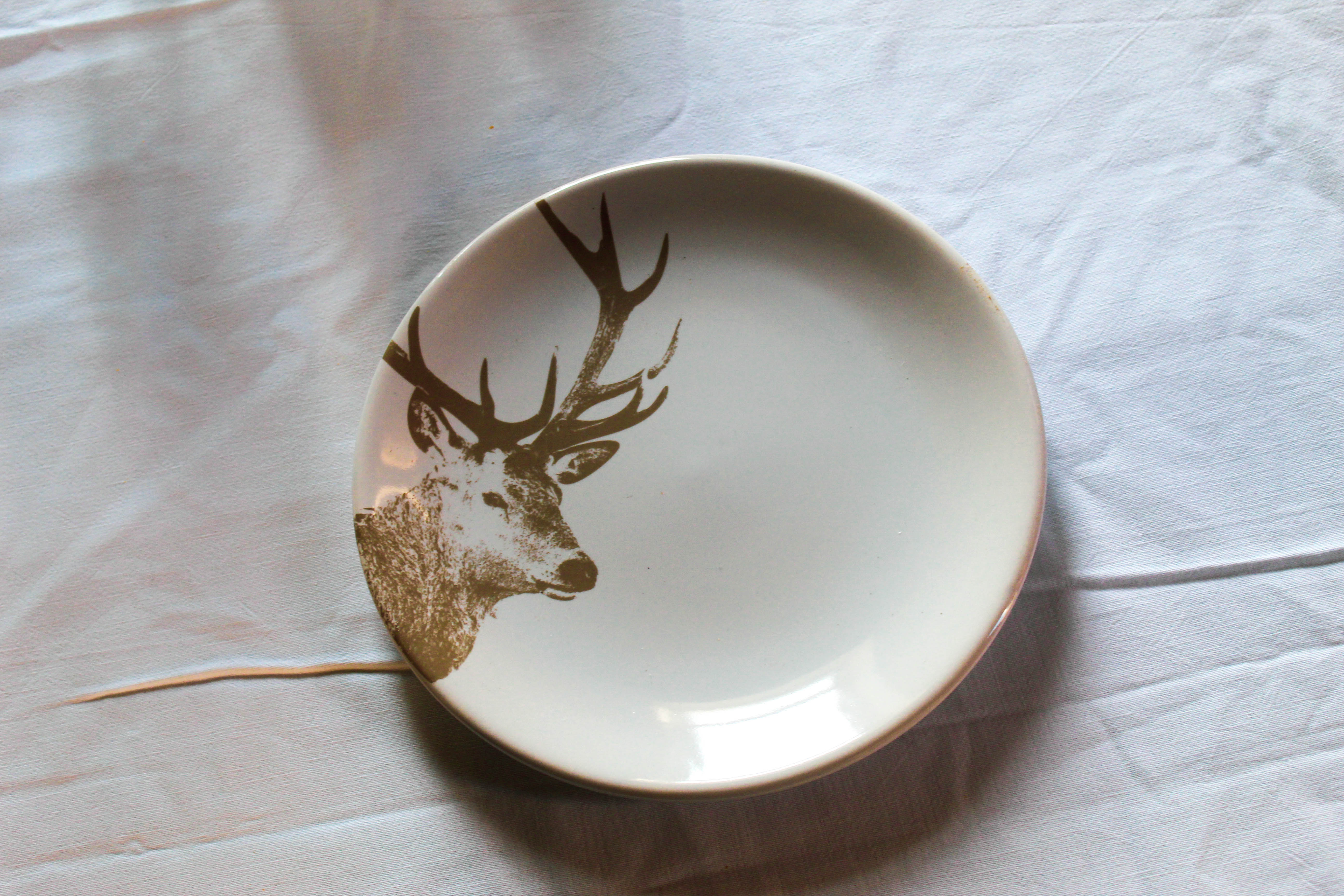 assiette cerf
