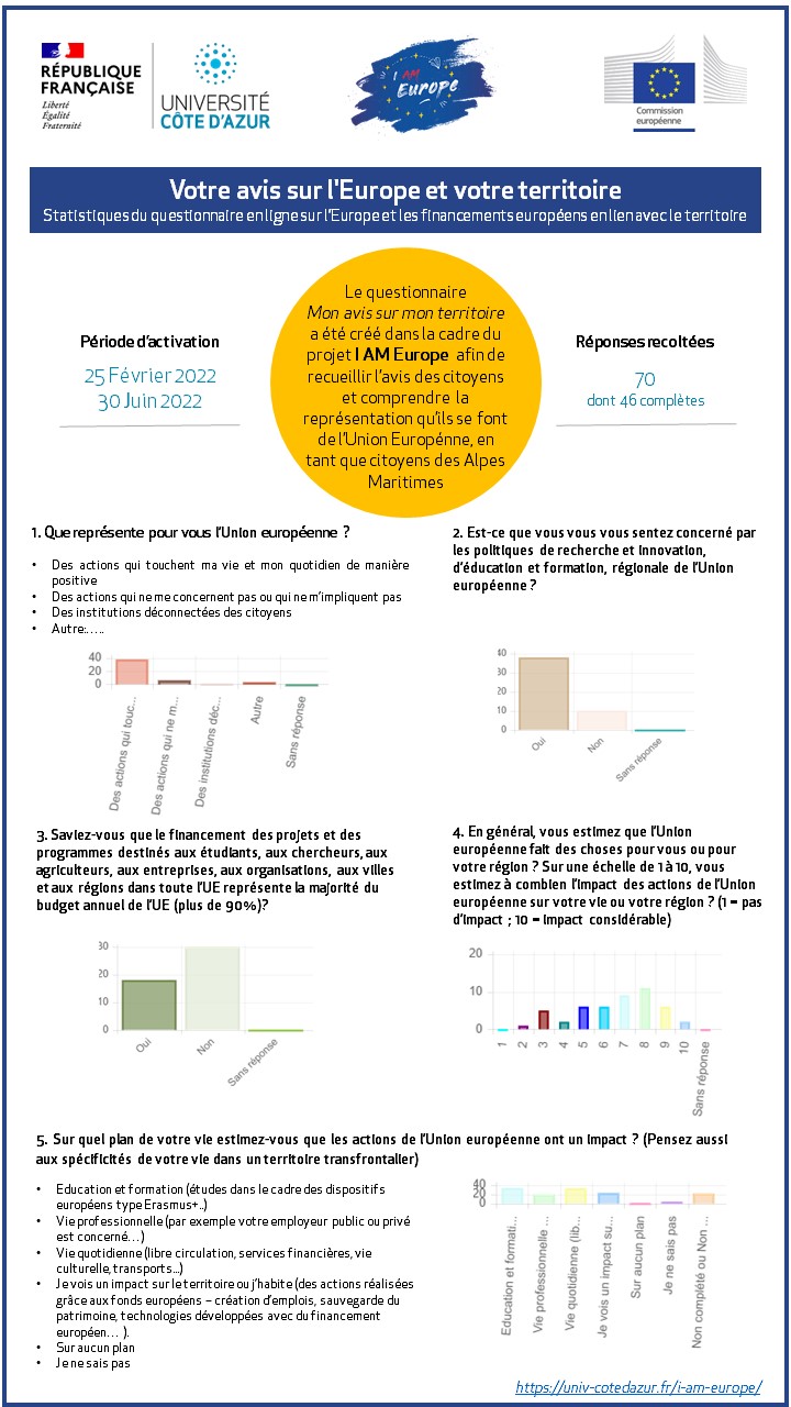 Infographie Questionnaire I AM Europe