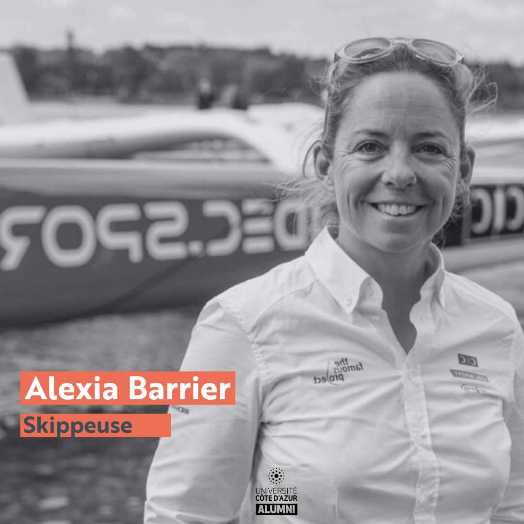 Alexia Barrier, skippeuse et diplômée UniCA