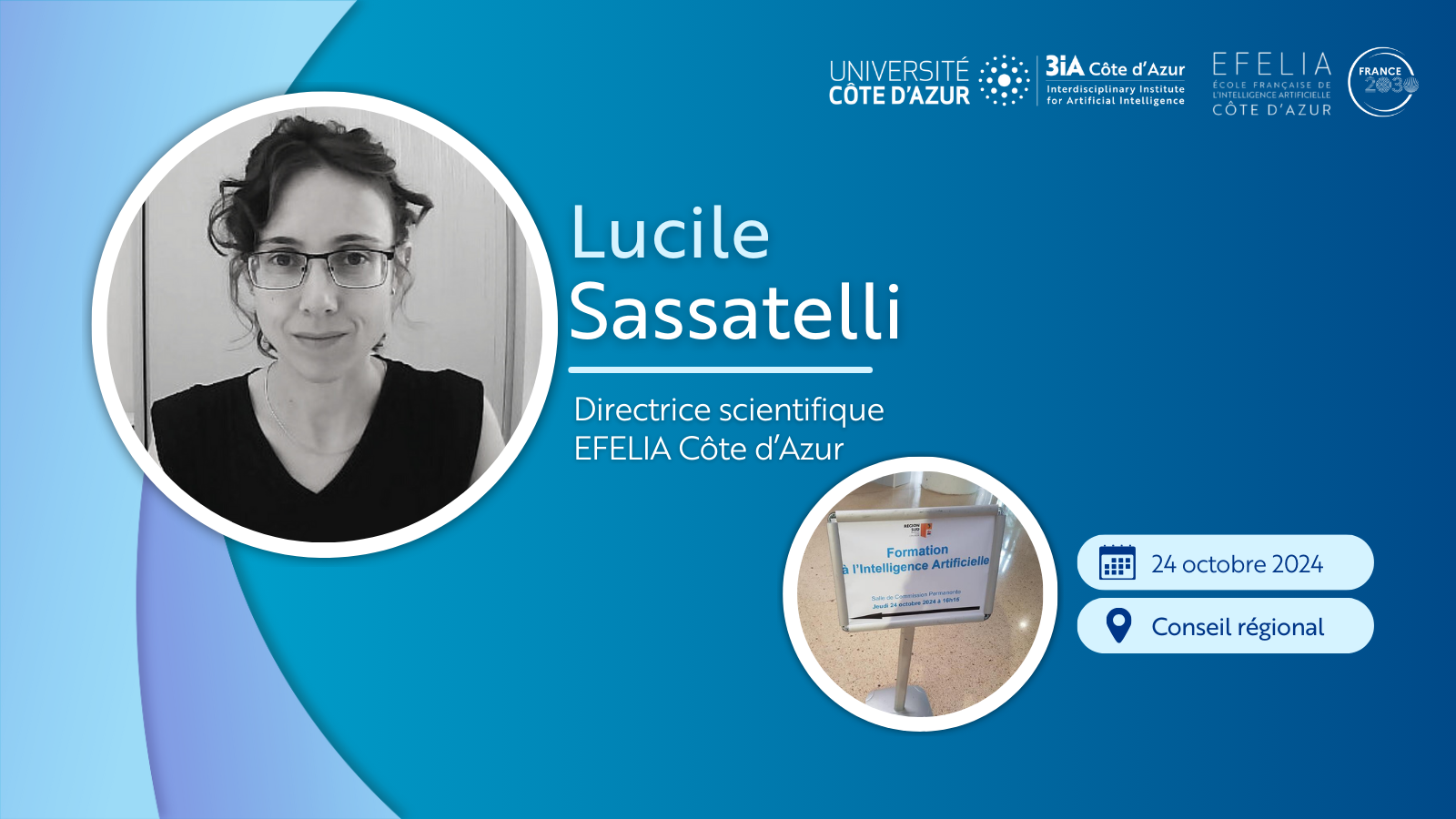 Lucile Sassatelli forme les élus de la Région Sud à l'IA