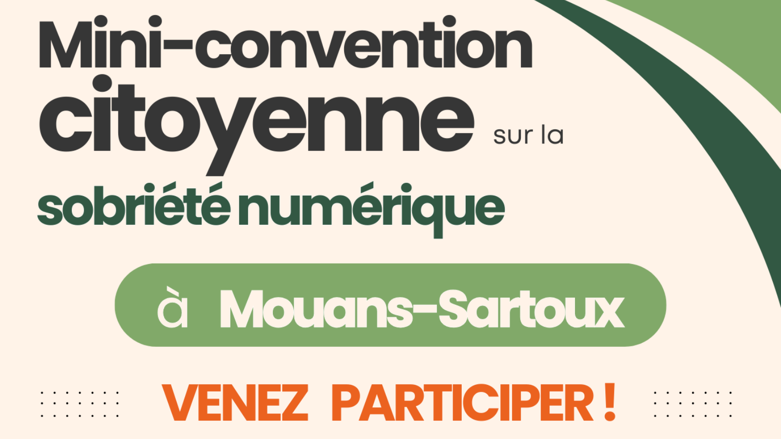Mini convention citoyenne Mouans-Sartoux sobriété numérique