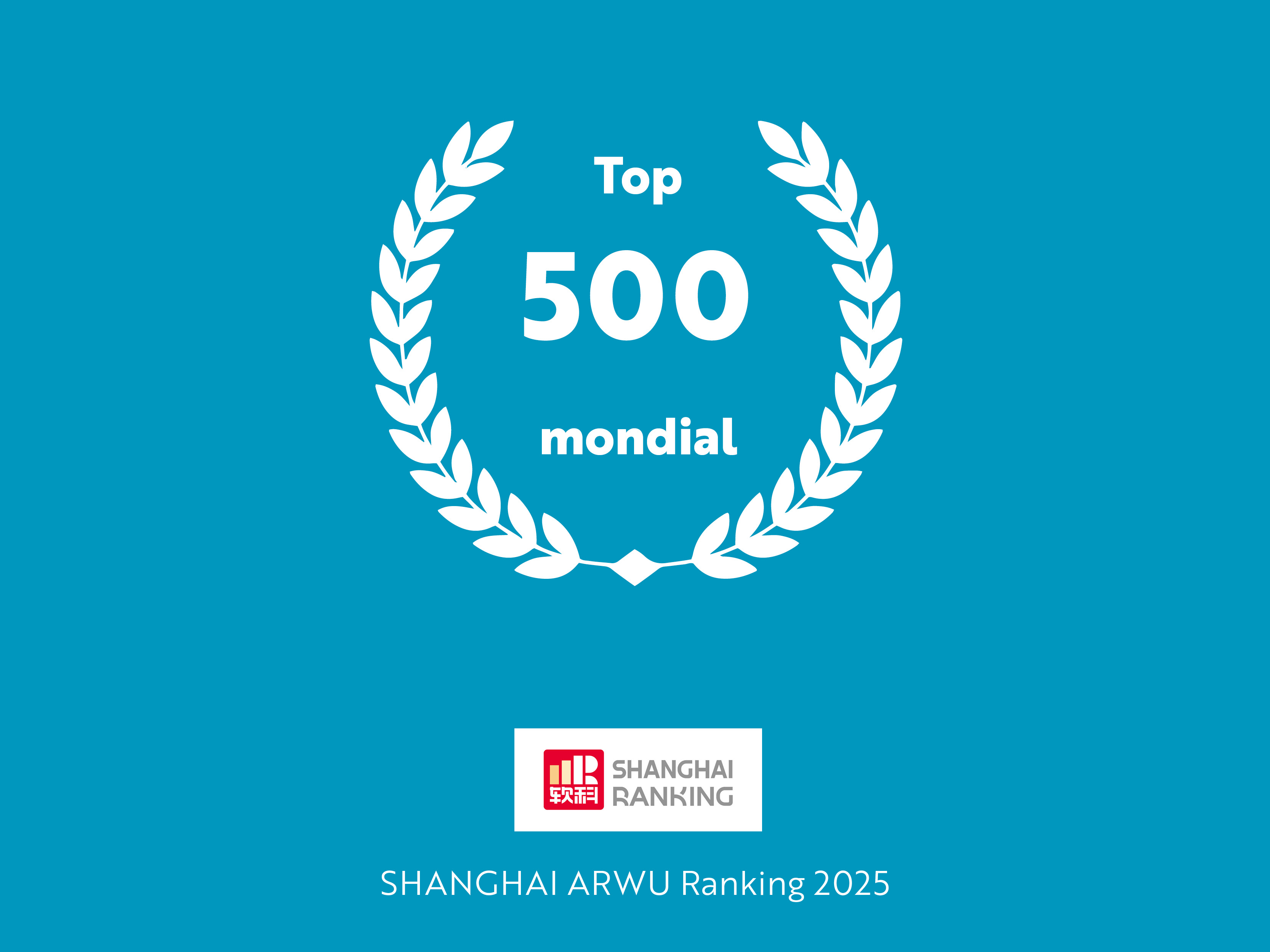 Université Côte d’Azur confirme son excellence académique internationale en intégrant le Top 500 mondial du prestigieux classement de Shanghai ARWU 2025.
