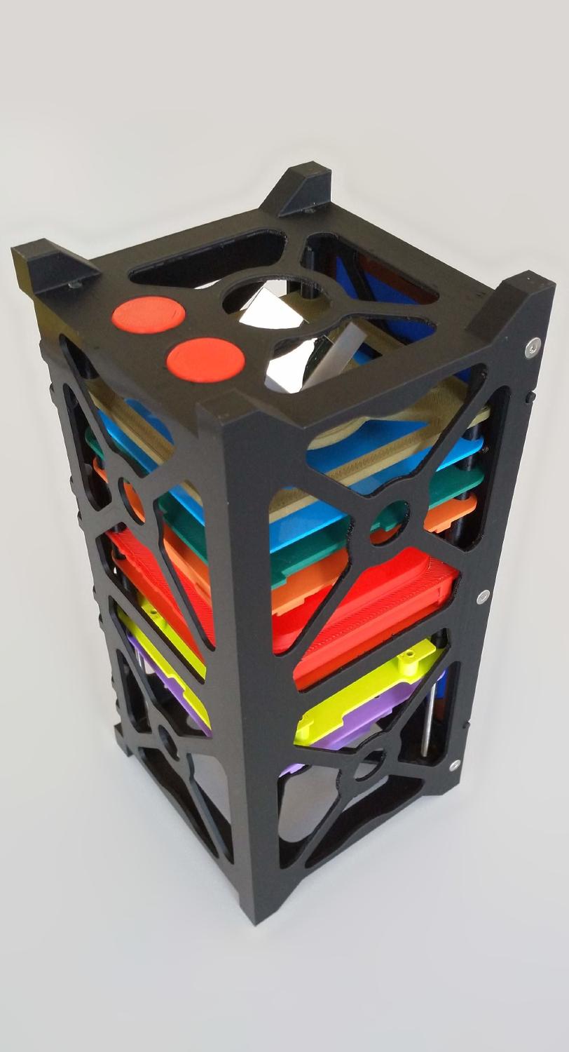 Scaled model of the Nice Cube nanosatellite