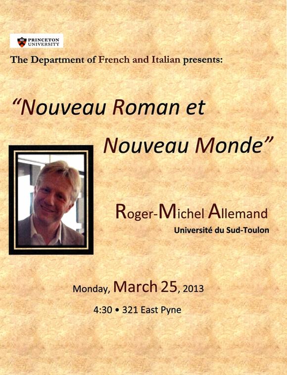 Conférence à Princeton, 2013
