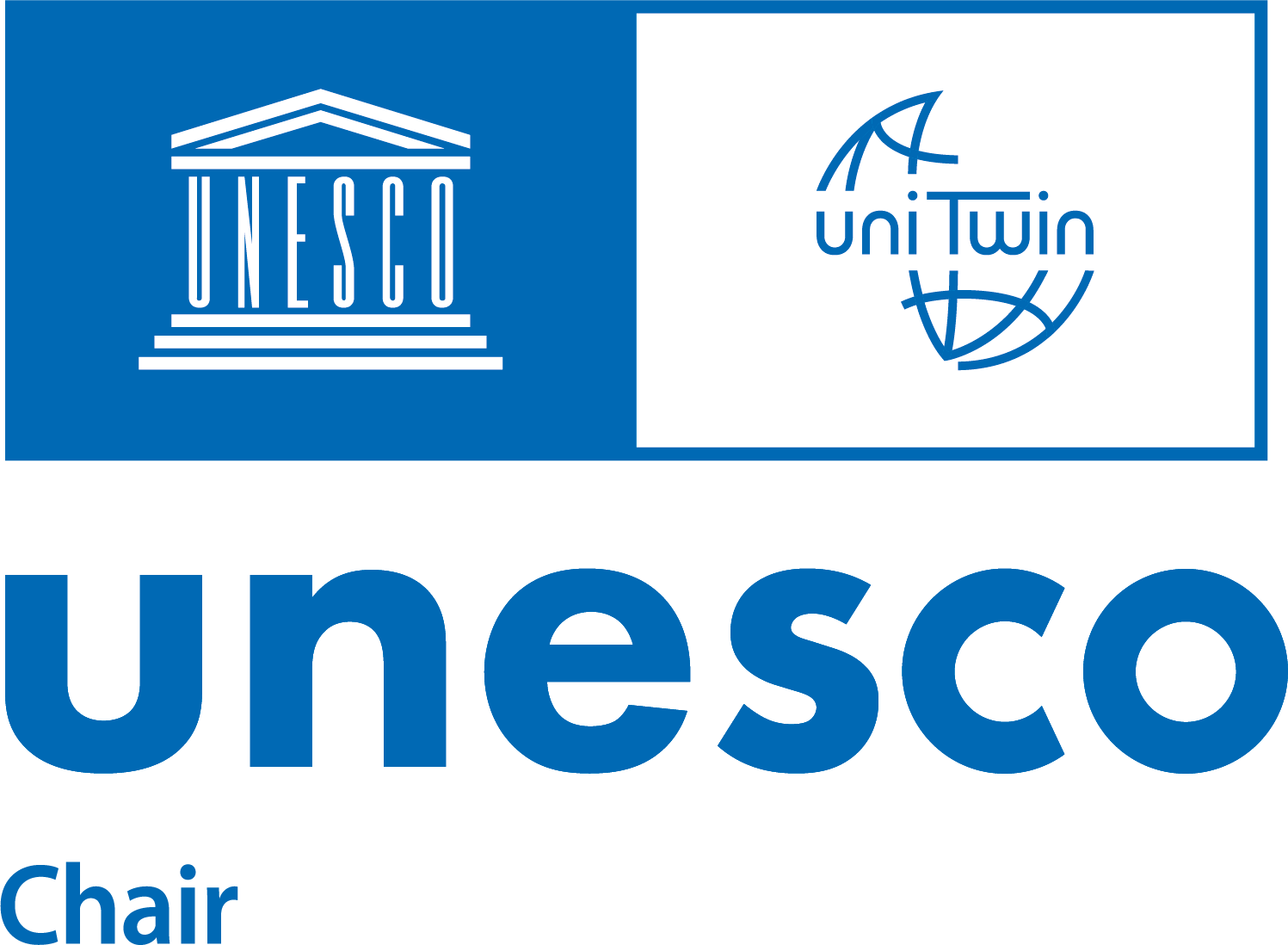 Logo Chaire UNESCO (anglais)