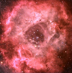 70 - Nébuleuse de la rosette dans la constellation de la Licorne