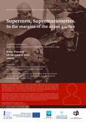 Supermen, Supermarionettes. Cycle de conférences