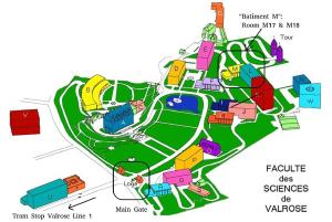 Valrose Campus map