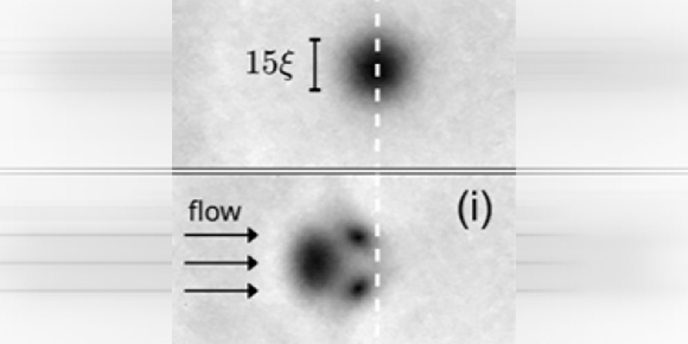 Obstacle optique dans un flux de lumière superfluide. © M. Baker-Rasooli et al.