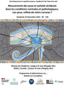 Affiche du colloque avec un oeil égyptien