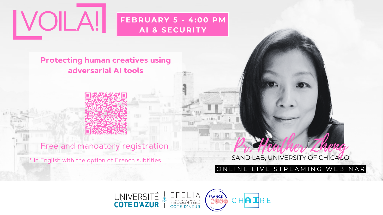 VOILA! S03E01 : Heather Zheng, University of Chicago - IA et créativité